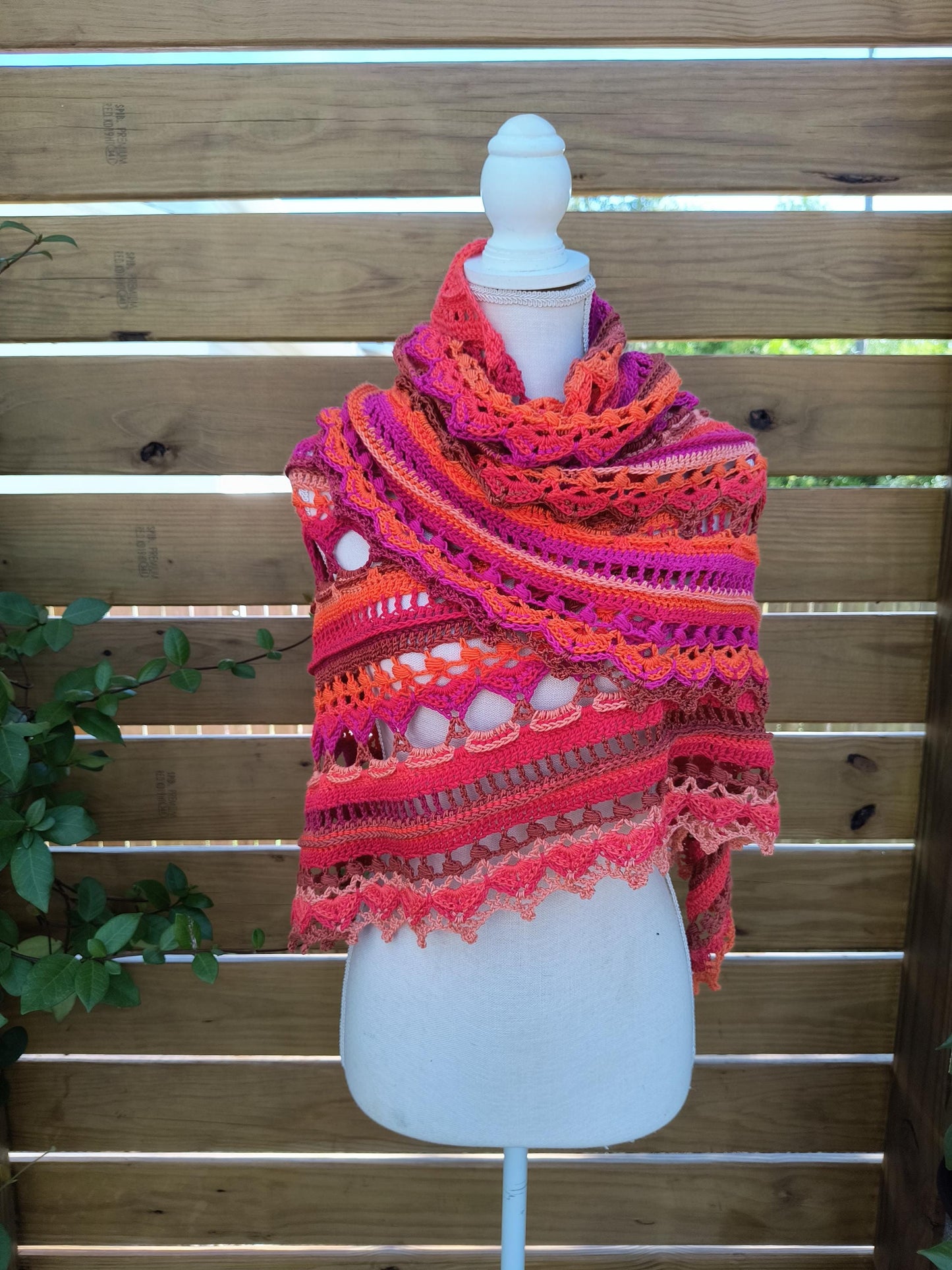 Handmade Pheonix Flame Prayer Shawl