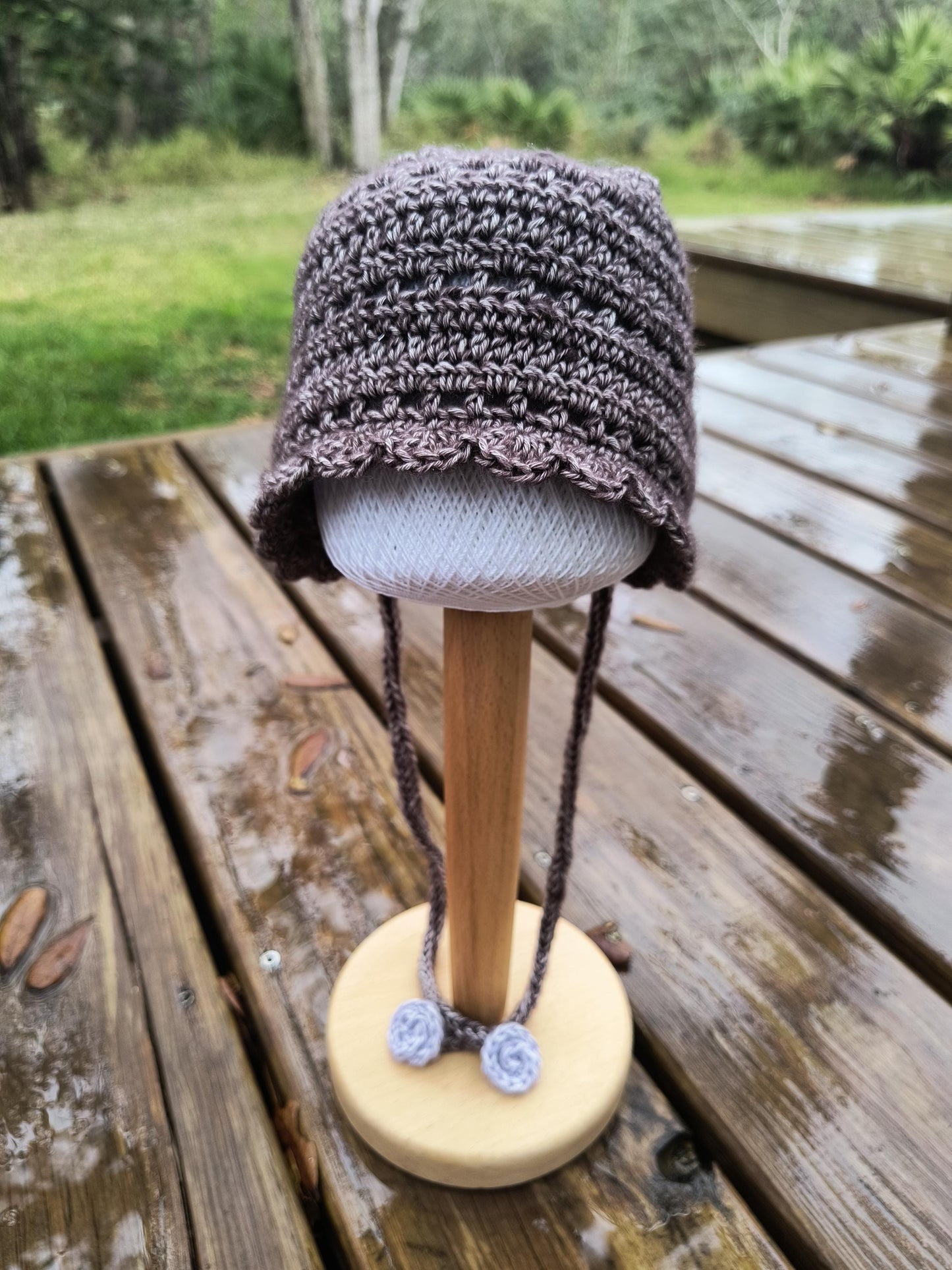 Whispering Flower Pixie Bonnet