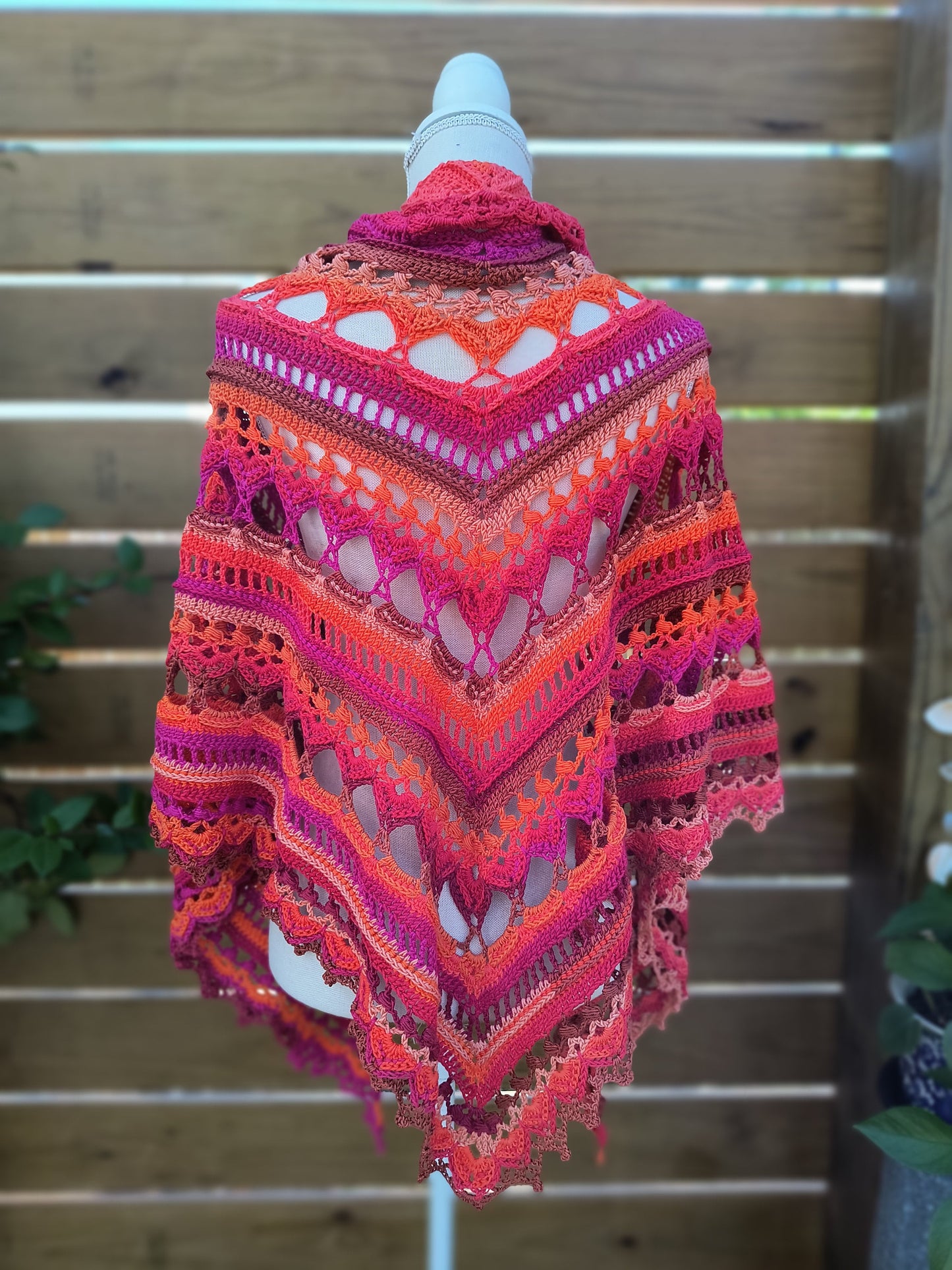 Handmade Pheonix Flame Prayer Shawl