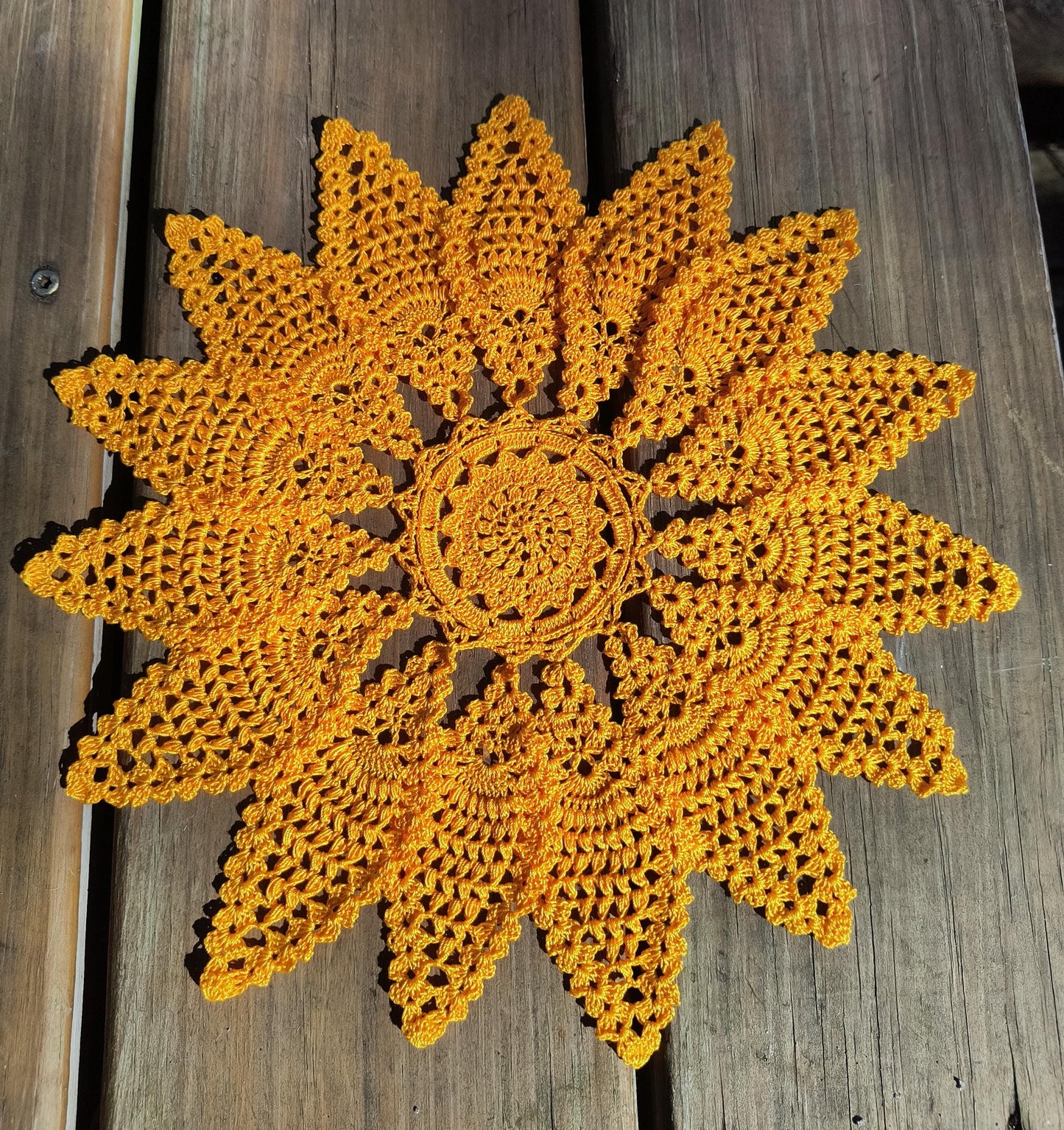 Solar Plexus Portal Mandala – Golden Sunburst Sacred Circle Crochet Pattern