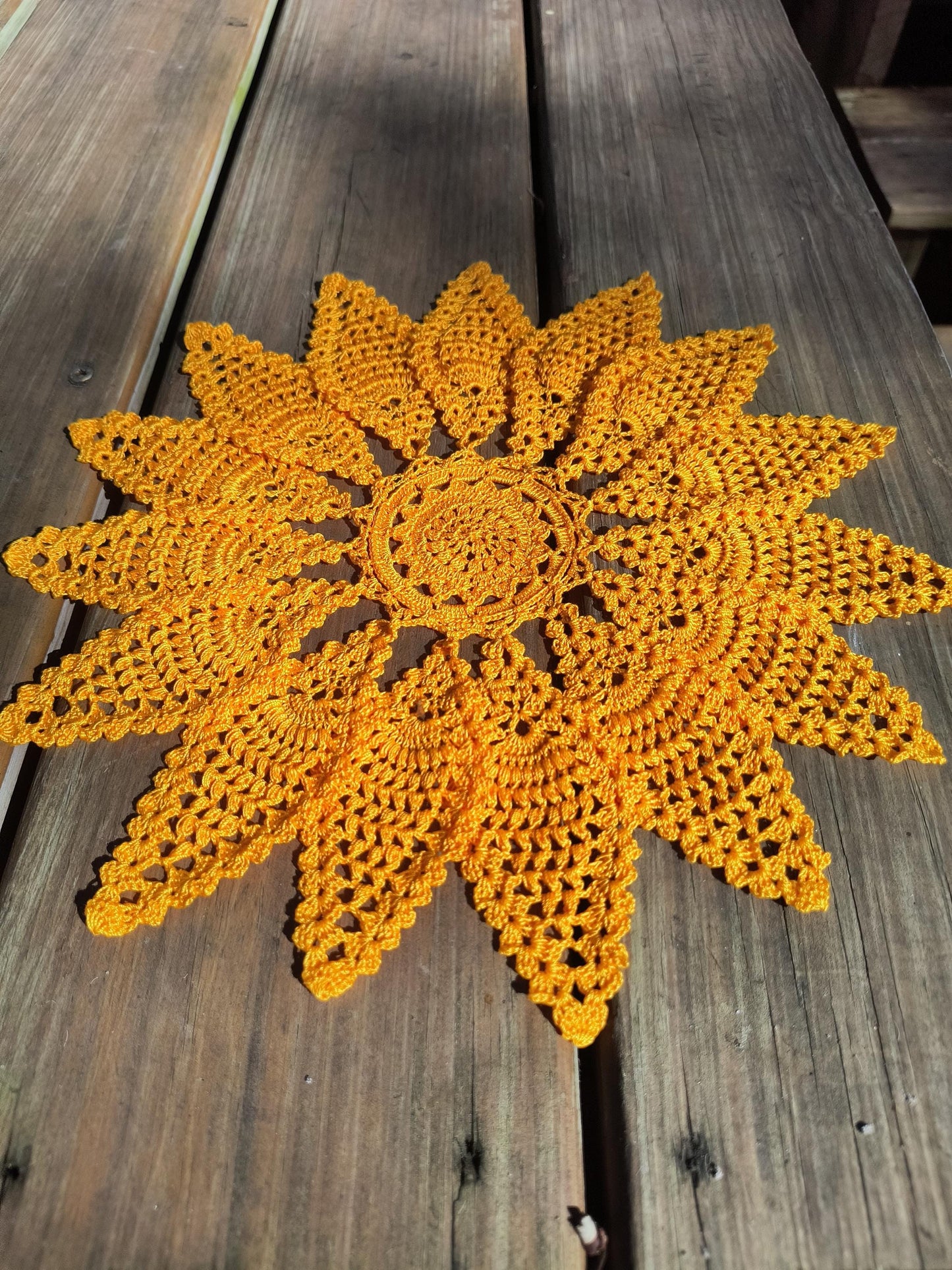 Solar Plexus Portal Mandala – Golden Sunburst Sacred Circle Crochet Pattern