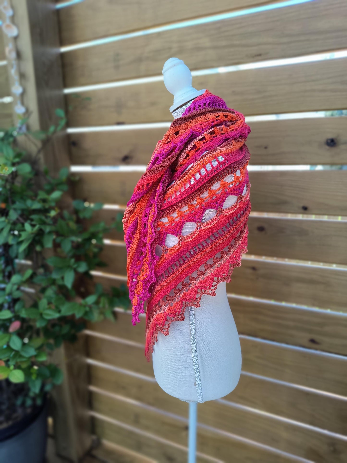 Handmade Pheonix Flame Prayer Shawl