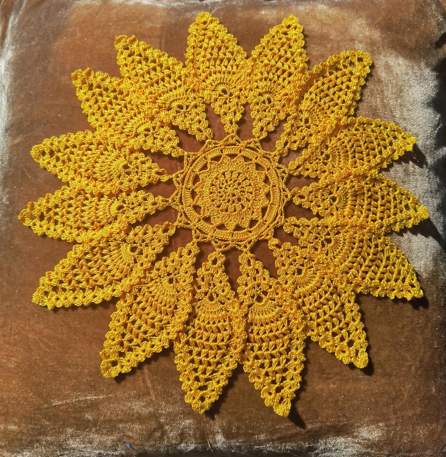 Solar Plexus Portal Mandala – Golden Sunburst Sacred Circle Crochet Pattern