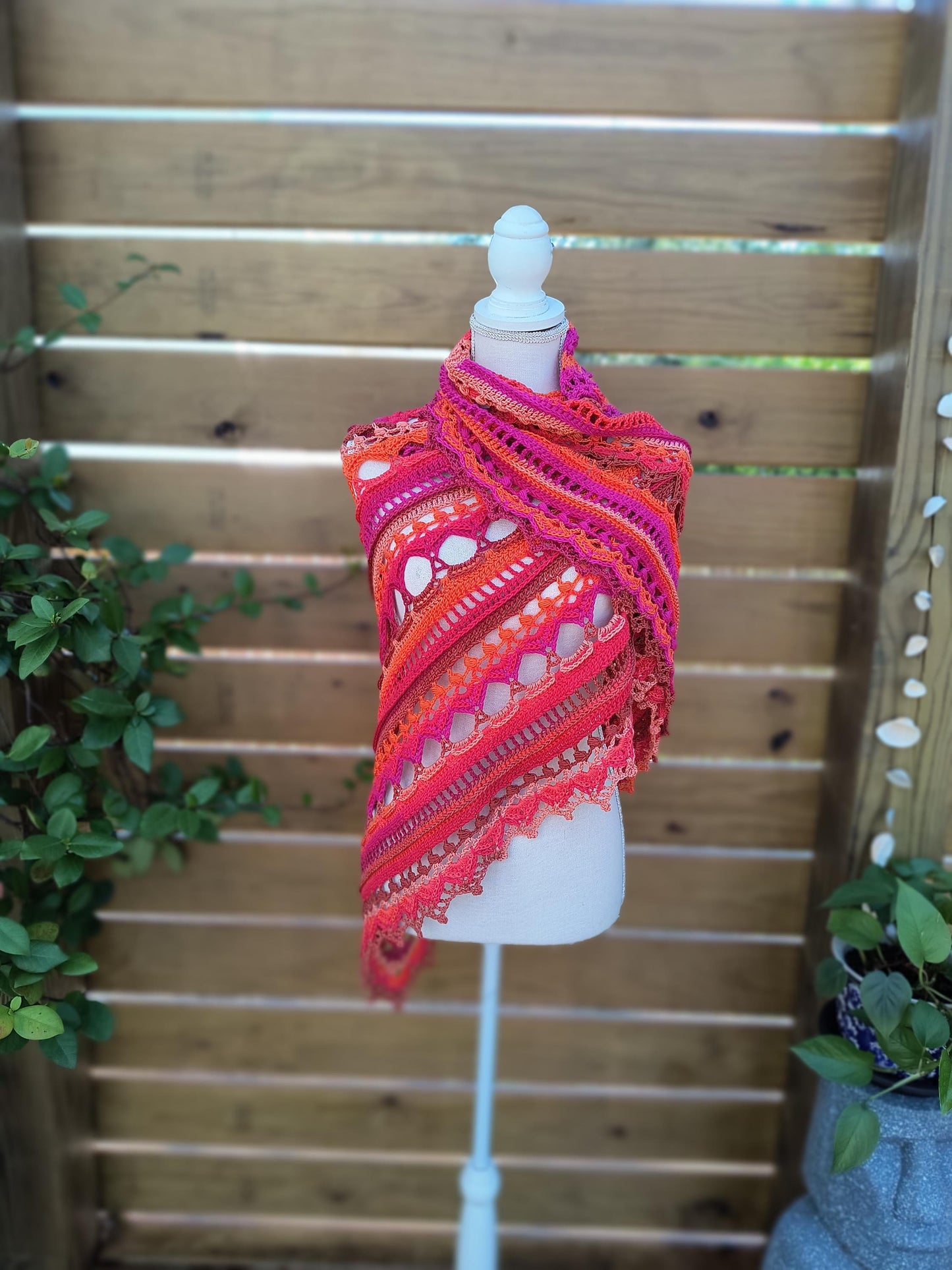 Handmade Pheonix Flame Prayer Shawl