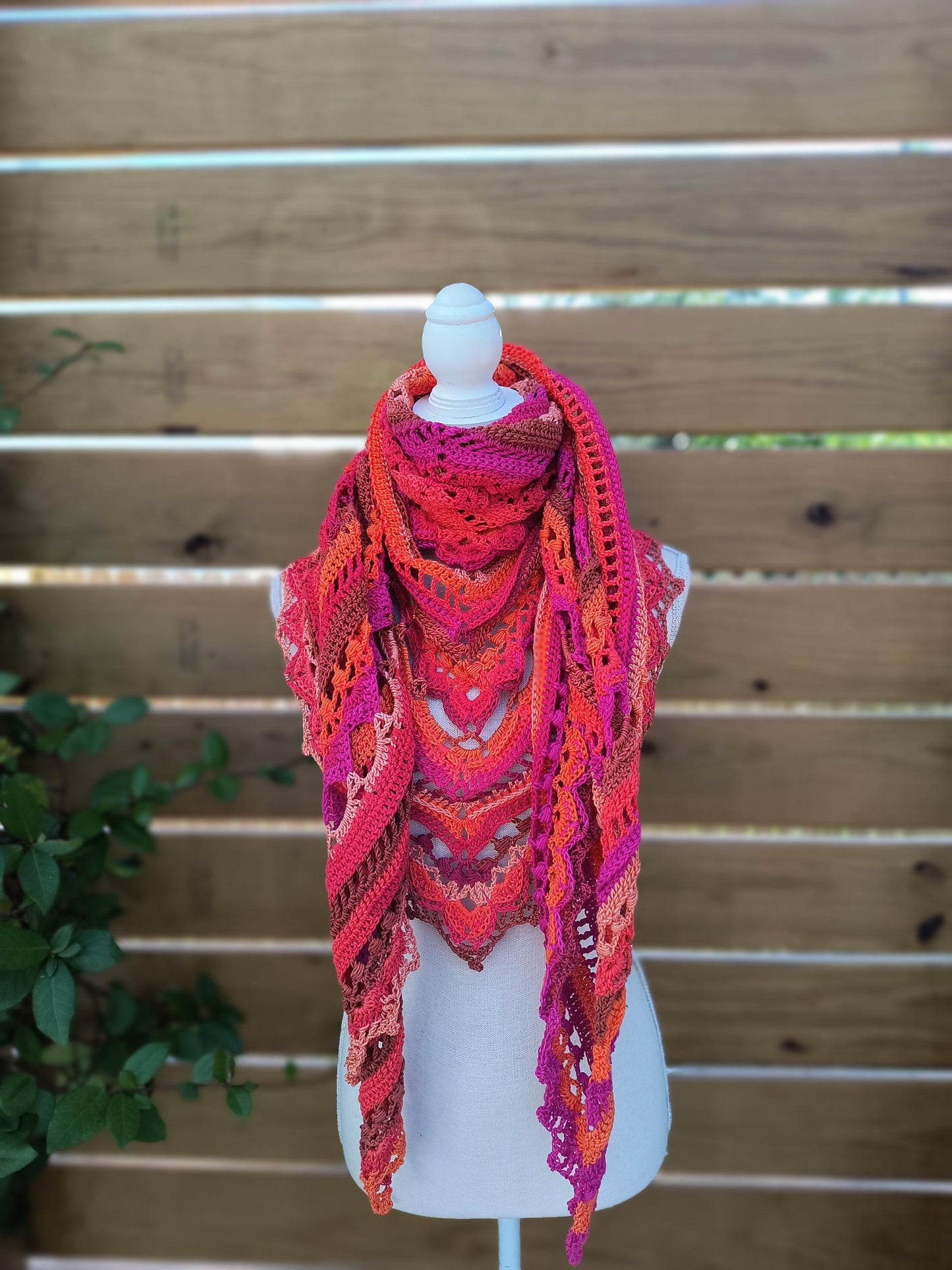 Handmade Pheonix Flame Prayer Shawl