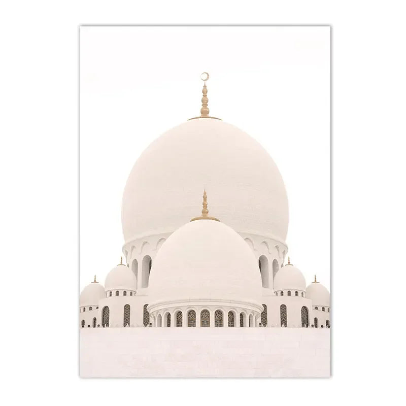 Islamic Floral Geometric Canvas Collection (Unframed)