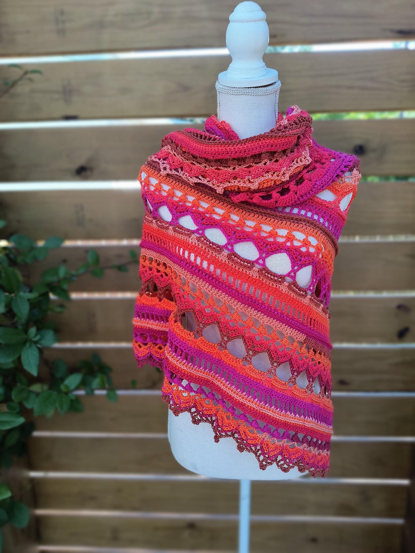 Handmade Pheonix Flame Prayer Shawl