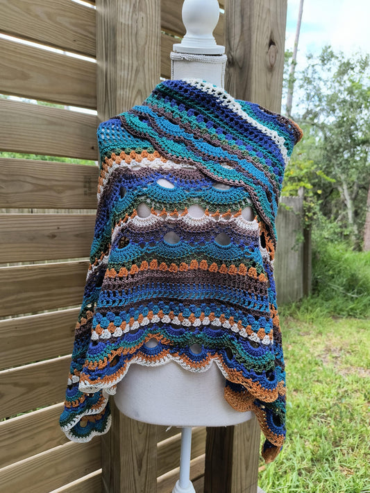 Peacock Majesty Prayer Shawl