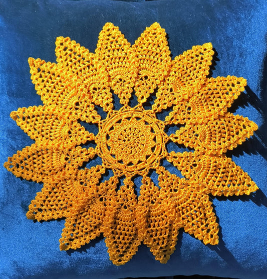 Solar Plexus Portal Mandala – Golden Sunburst Sacred Circle Crochet Pattern