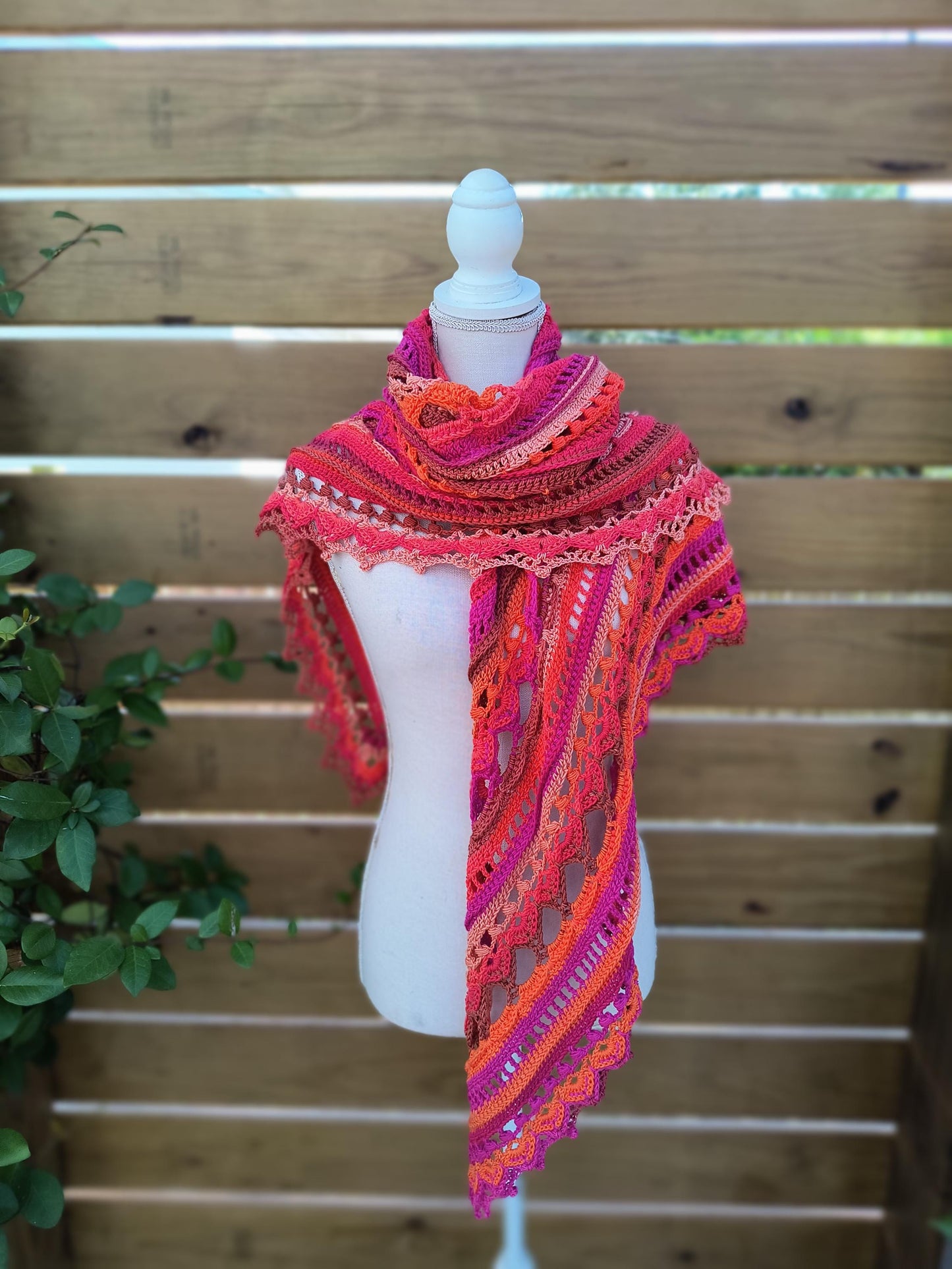 Handmade Pheonix Flame Prayer Shawl
