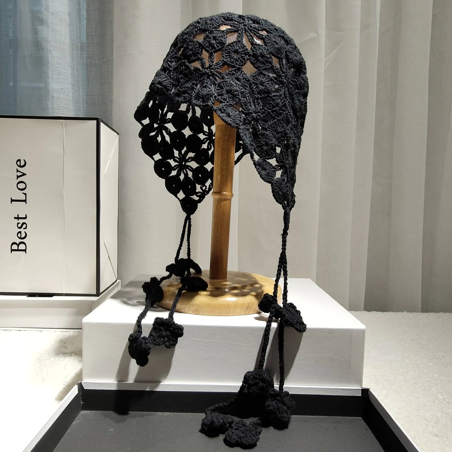 Handmade Cotton Crochet Ethnic Baotou Hat