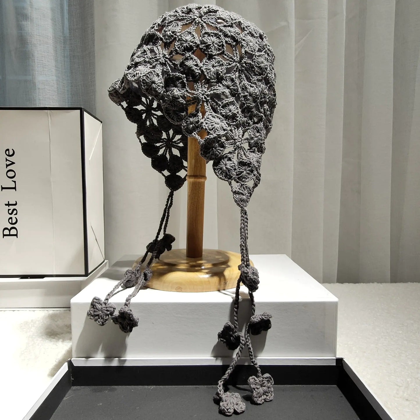 Handmade Cotton Crochet Ethnic Baotou Hat